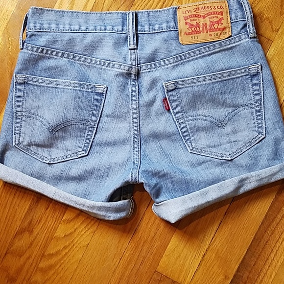 Levi's Pants - Levi's 511 slim-fit cut-off Jean shorts